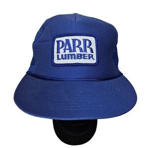Vintage Capital Caps Mesh Snapback Blue Parr Lumber